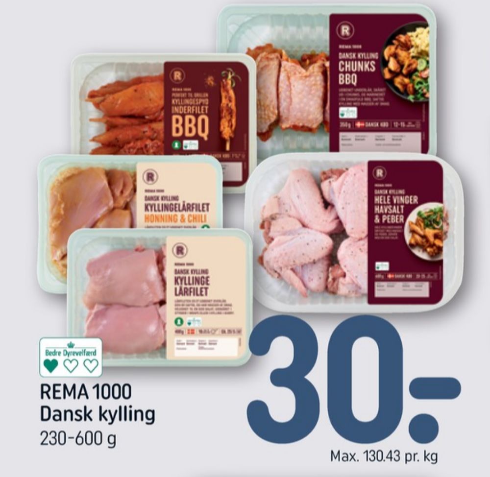 Rema 1000, Kyllingelårfilet