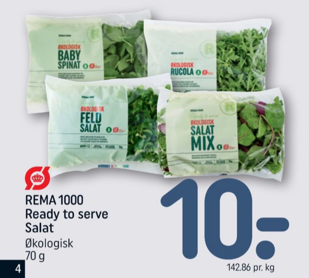 Rema 1000, Salatblanding