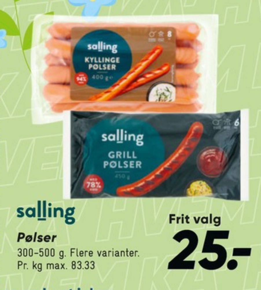 Salling, Grillpølser