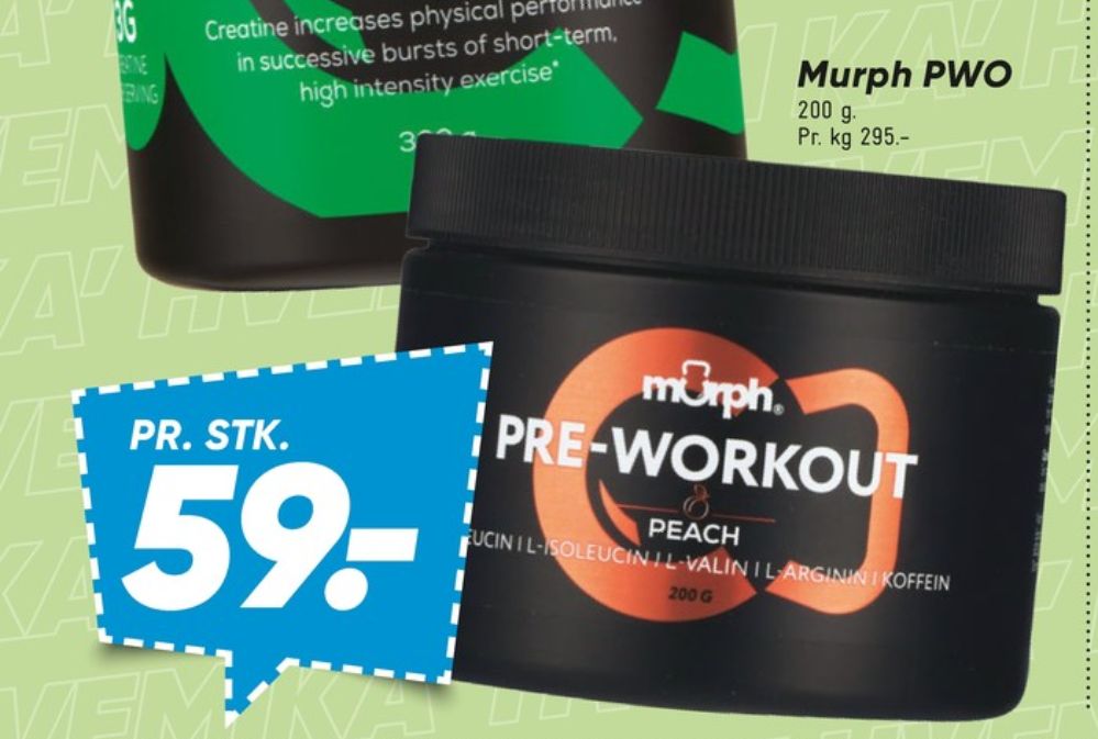 Murph, Træningstilskud