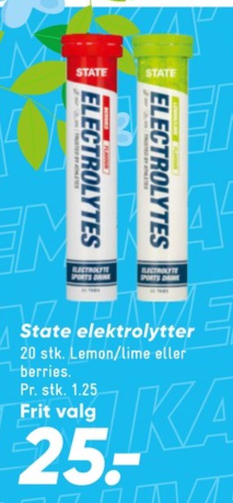 STATE, Træningstilskud