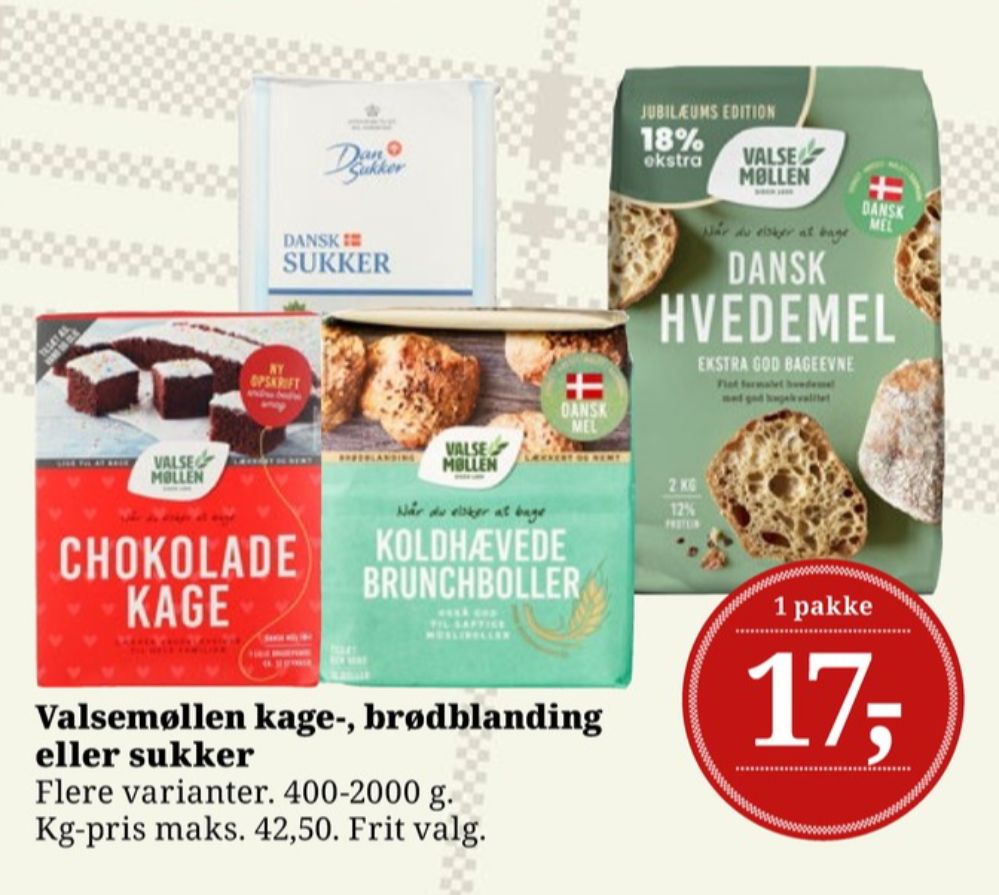 Valsemøllen, Chokoladekageblanding