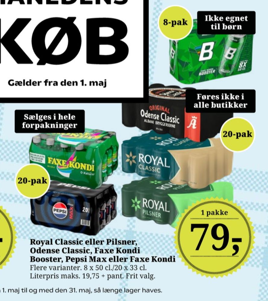 Royal Pilsner, Øl 20 pk.