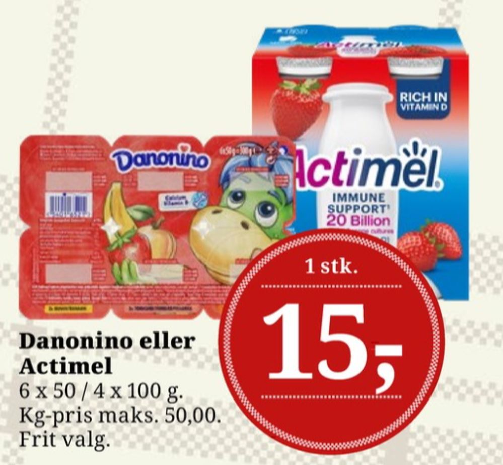 Danone Actimel, Drikkeyoghurt Jordbær