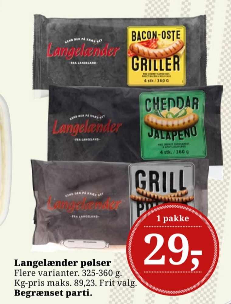 Langelænder, Bacon-Oste Griller