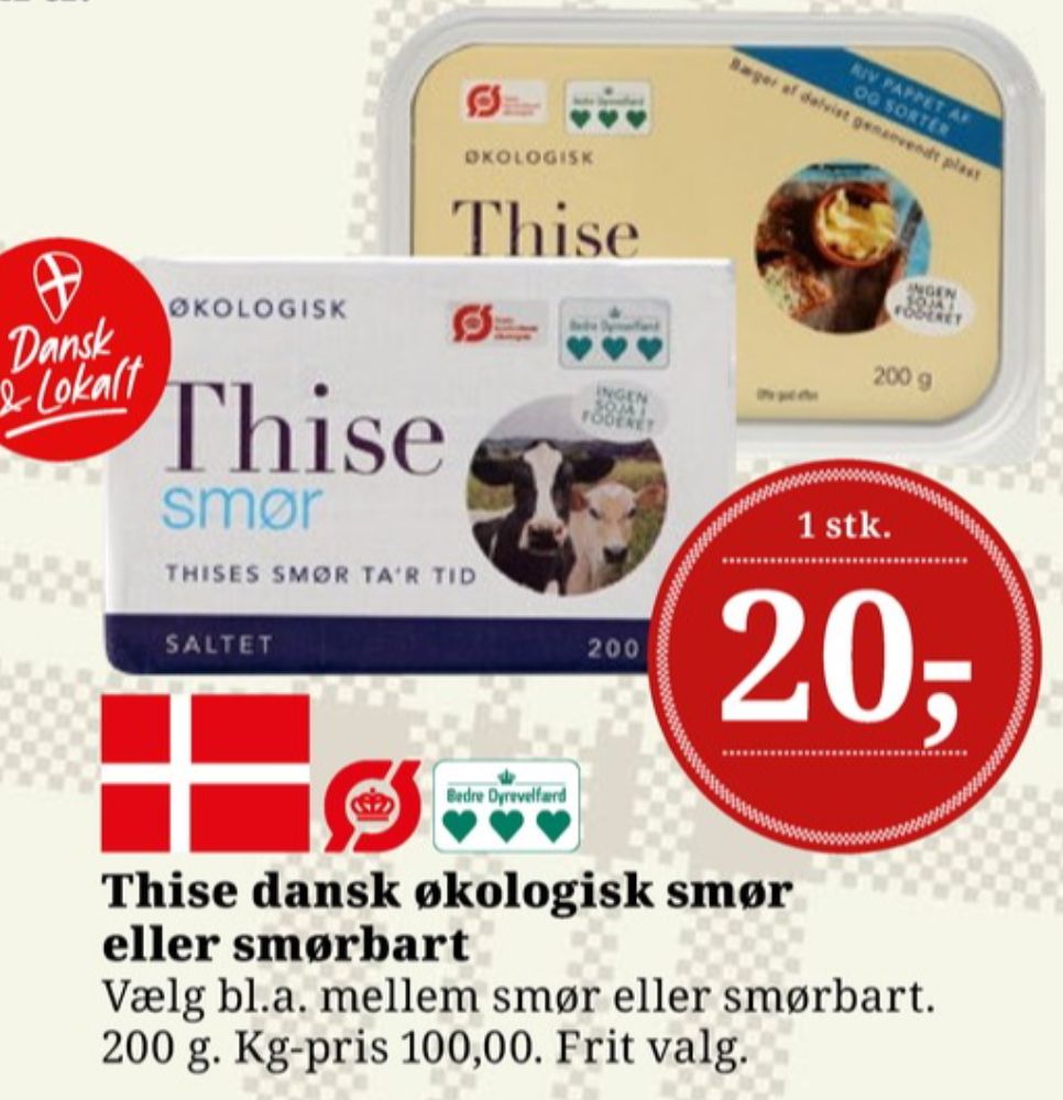 Thise, Smør