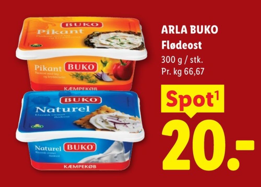 Buko, Flødeost Pikant