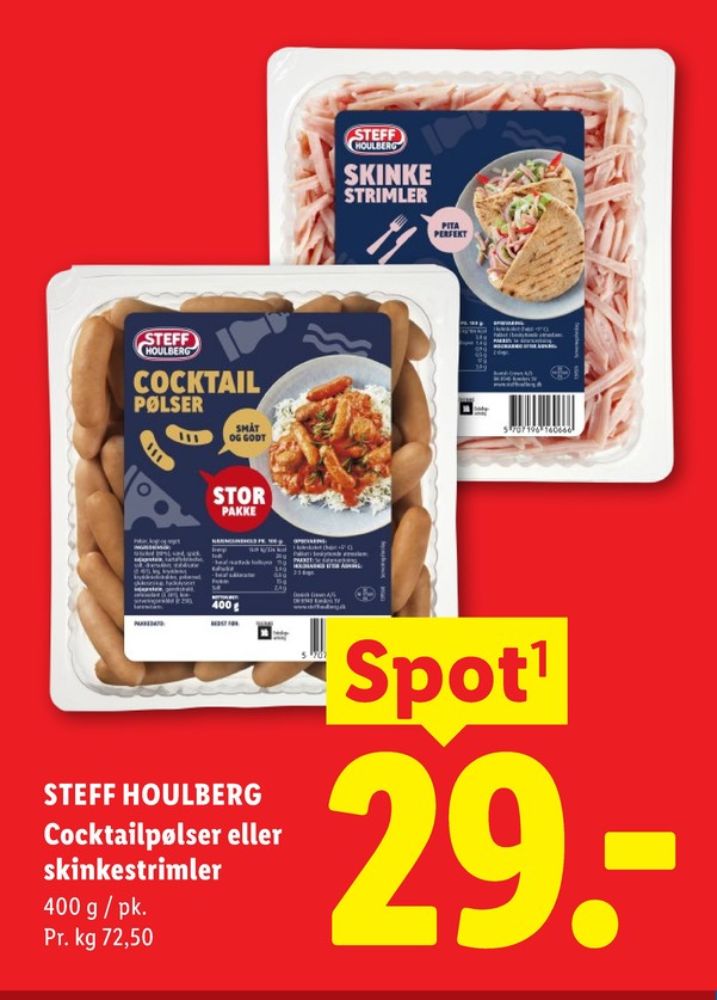 Steff Houlberg, Cocktailpølser