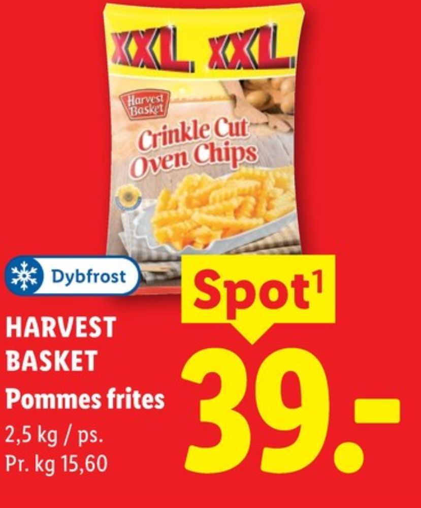 Harvest Basket, Crinkle Cut Pommes Frites