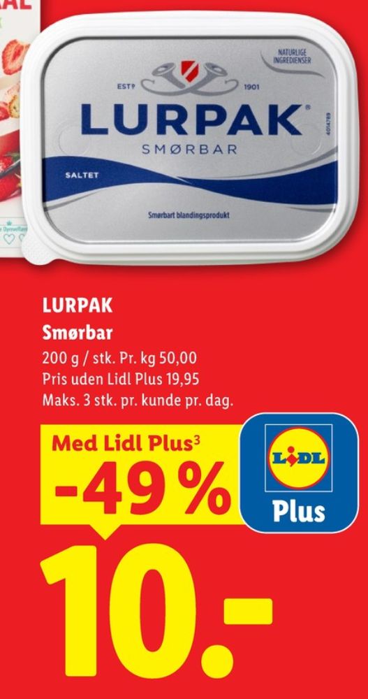 Lurpak, Smørbar
