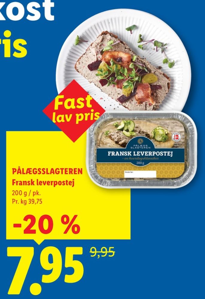 Pålægsslagteren Fransk, Leverpostej