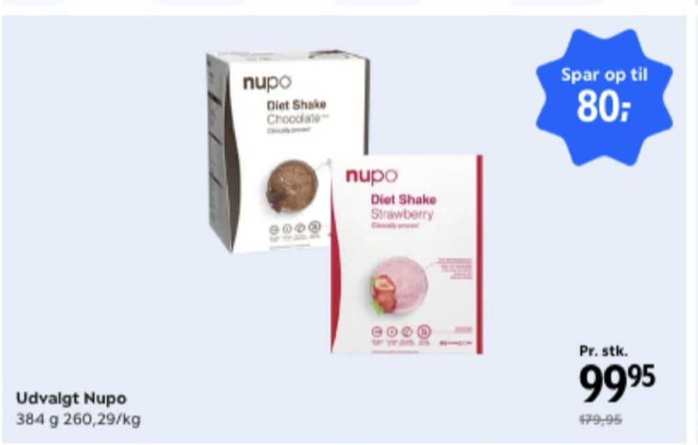 Nupo, Slankemiddel