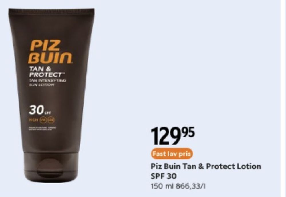 Piz Buin, Solcreme