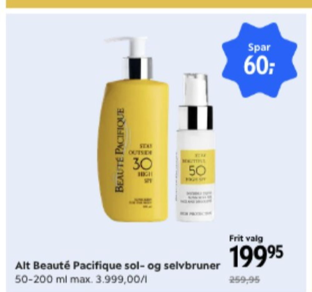 BeautyVitas, Solcreme
