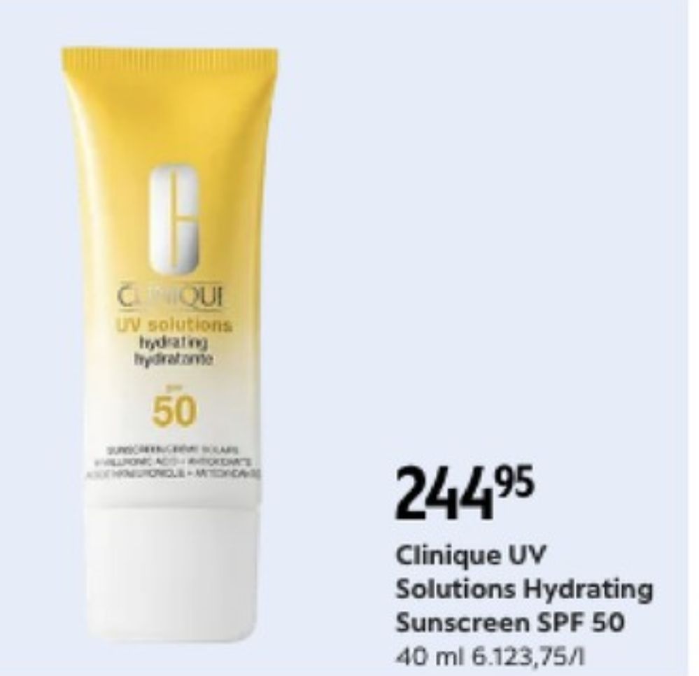 Clinique, Solcreme