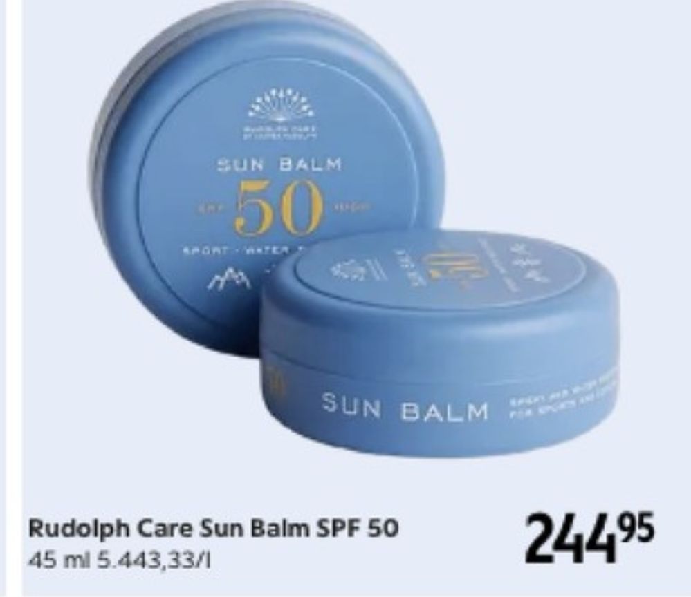 Rudolph Care, Solcreme