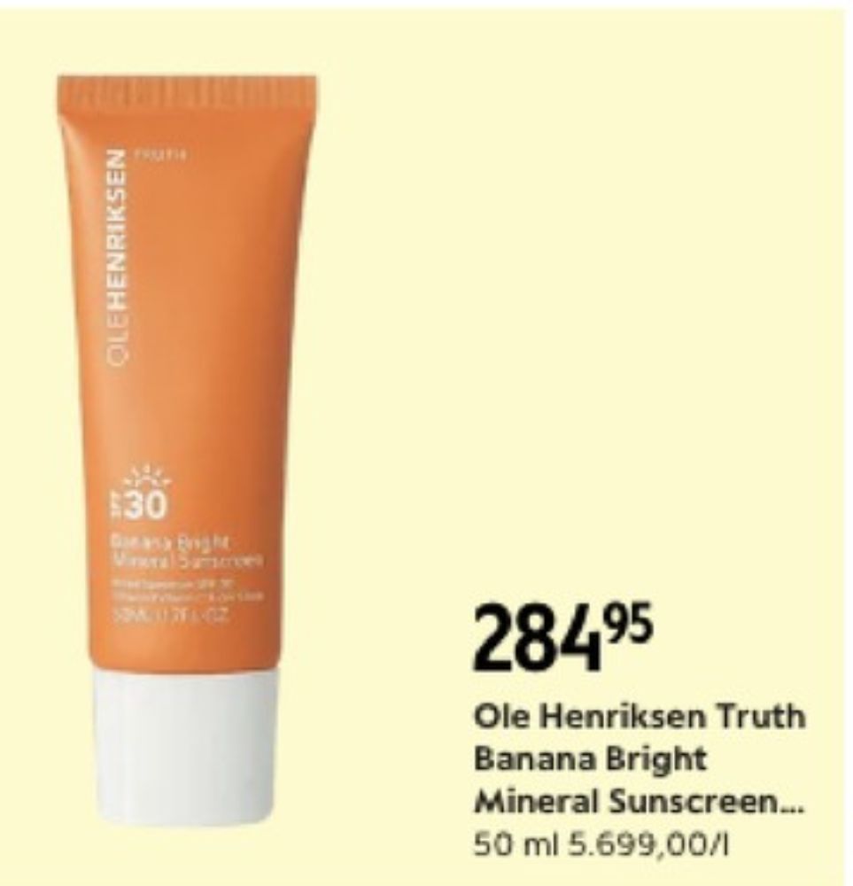 Ole Henriksen, Solcreme