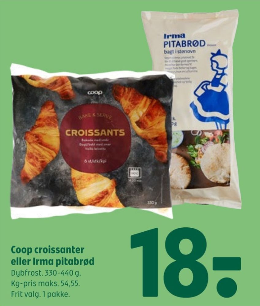 Irmas, Pitabrød
