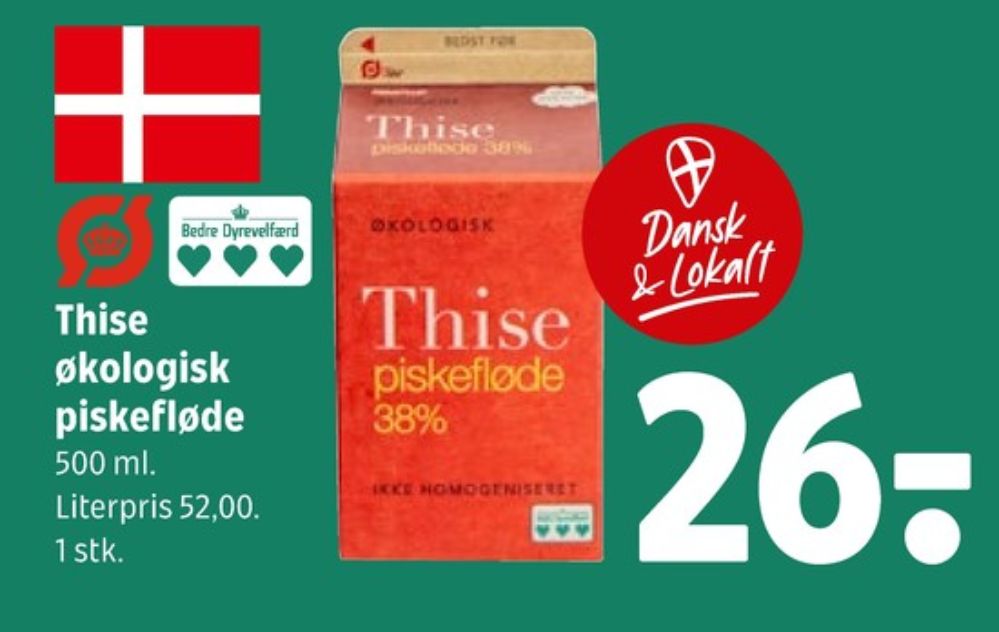 Thise, Piskefløde 38%