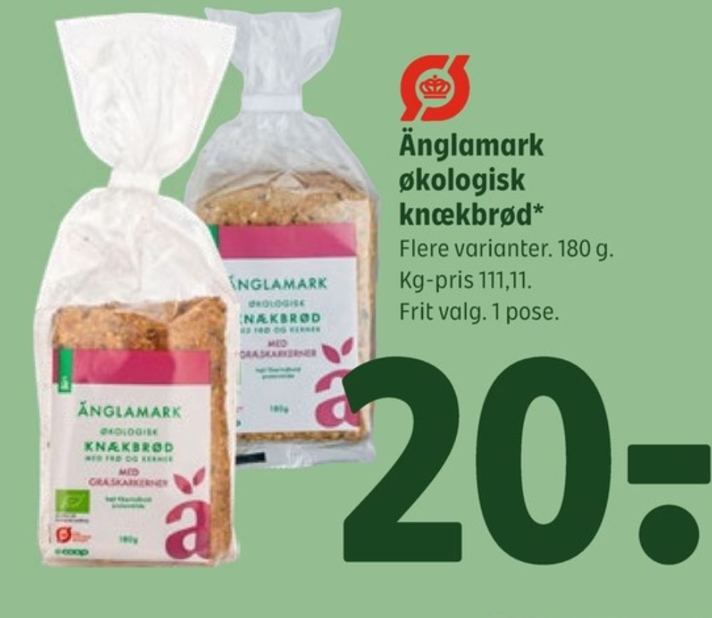 Änglamark, Knækbrød med Græskarkerner