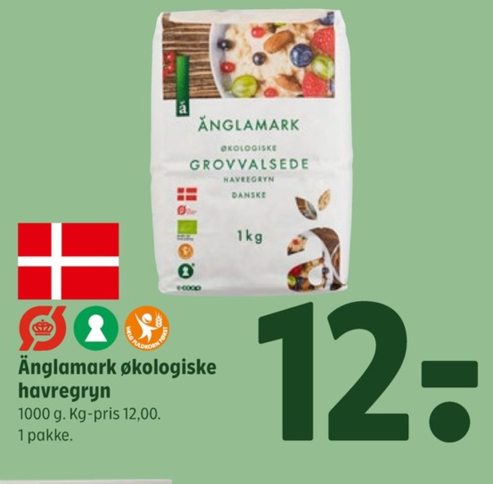 Änglamark, Grovvalsede Havregryn