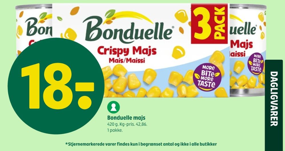 Bonduelle, Majs