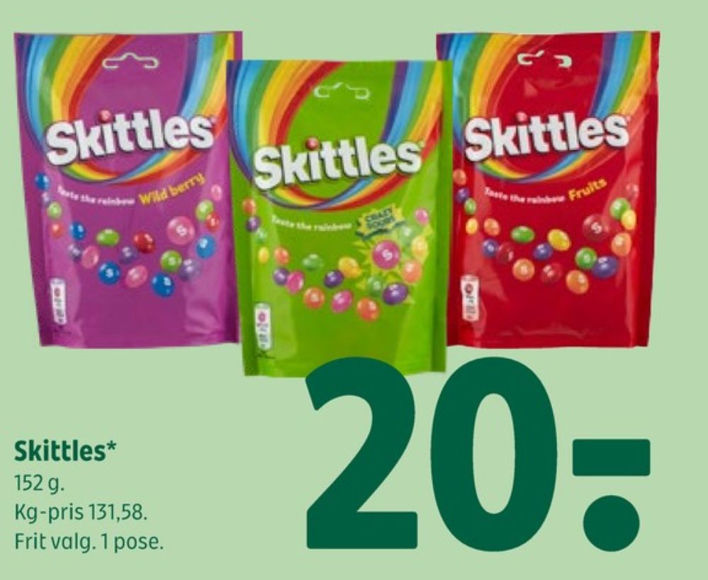 Skittles, Pastiller Crazy Sours