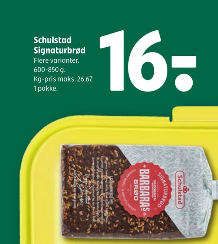 Schulstad Barbaras Brød, Rugbrød