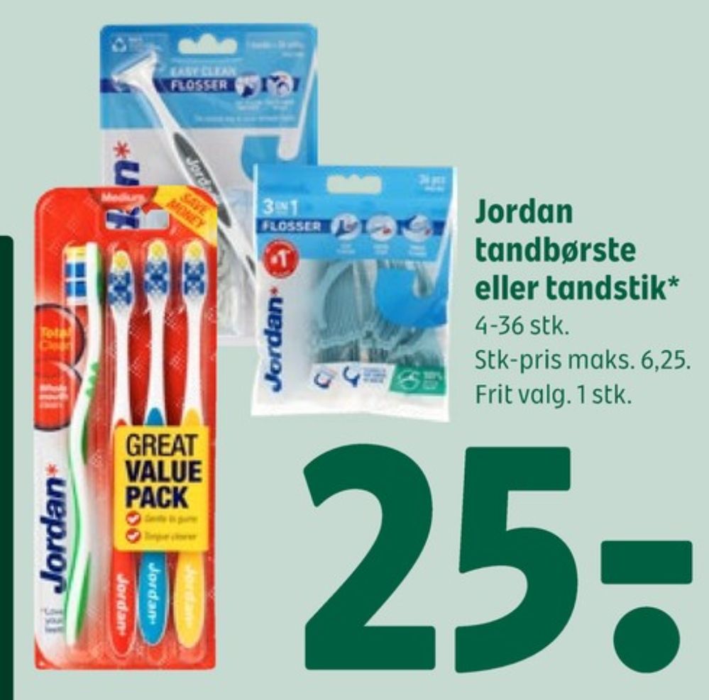 Jordan, Tandbørste