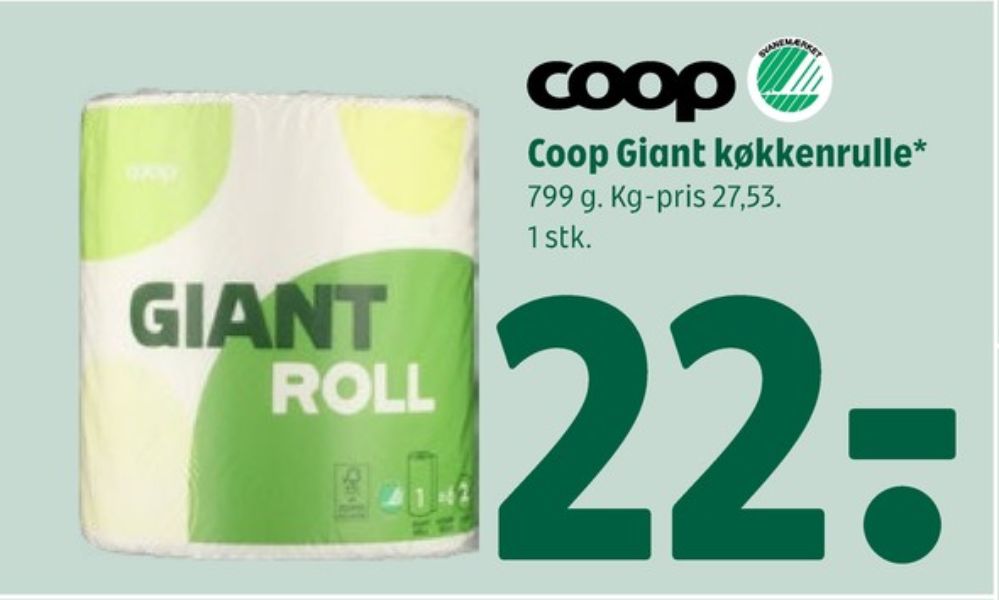 Coop Gigant, Køkkenrulle