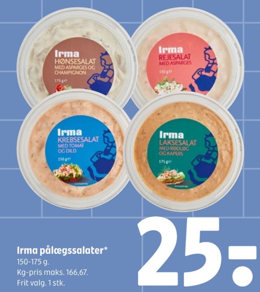 Irmas, Hønsesalat med Asparges og Champignon