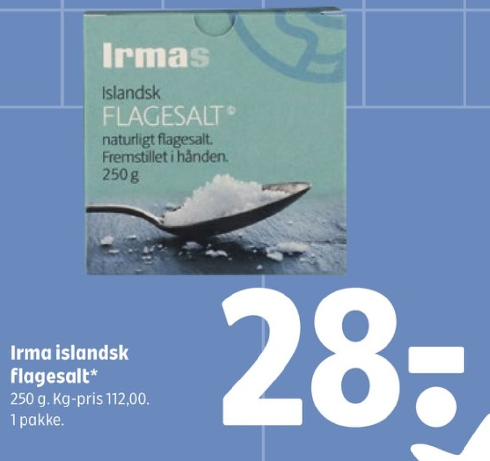 Irmas, Flagesalt