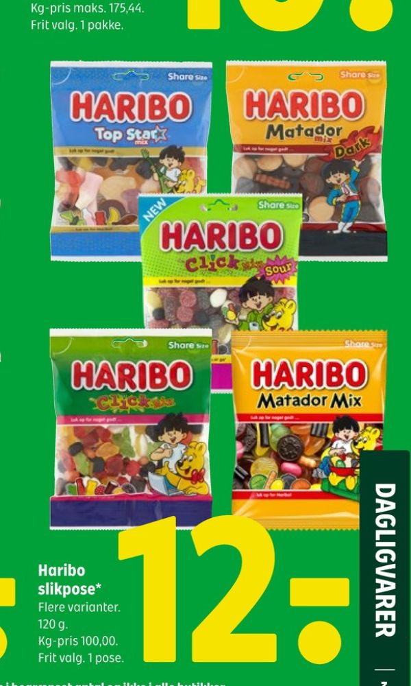 Haribo Matador Mix, Slikposer