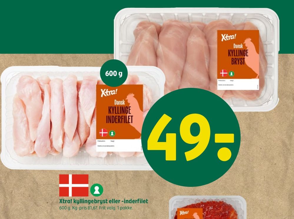 Xtra, Kyllingebrystfilet