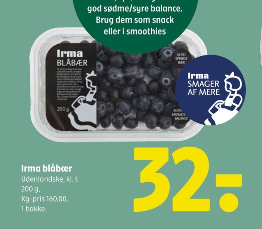 Irmas, Blåbær