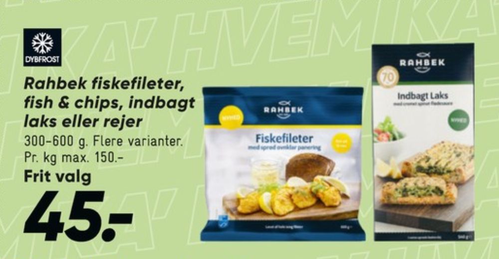 Rahbek, Indbagt Laks med cremet spinat-flødesauce