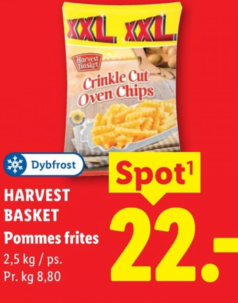 Harvest Basket, Crinkle Cut Pommes Frites