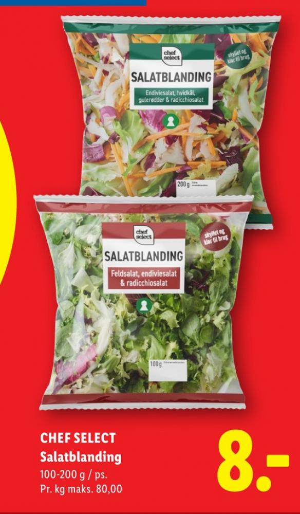 Chef Select, Salatblanding