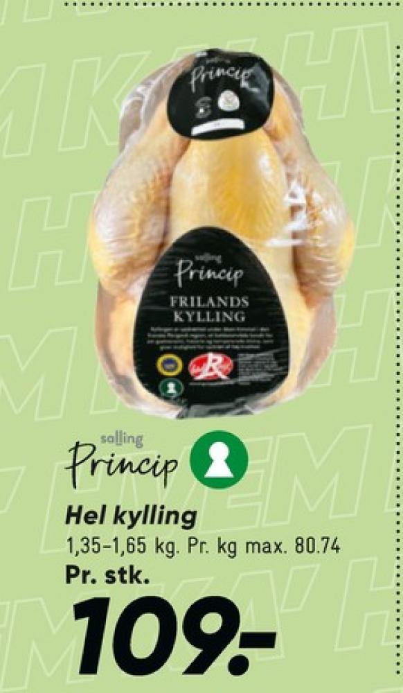 Salling Princip, Kylling