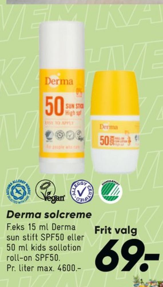 Derma Sun, Solcreme
