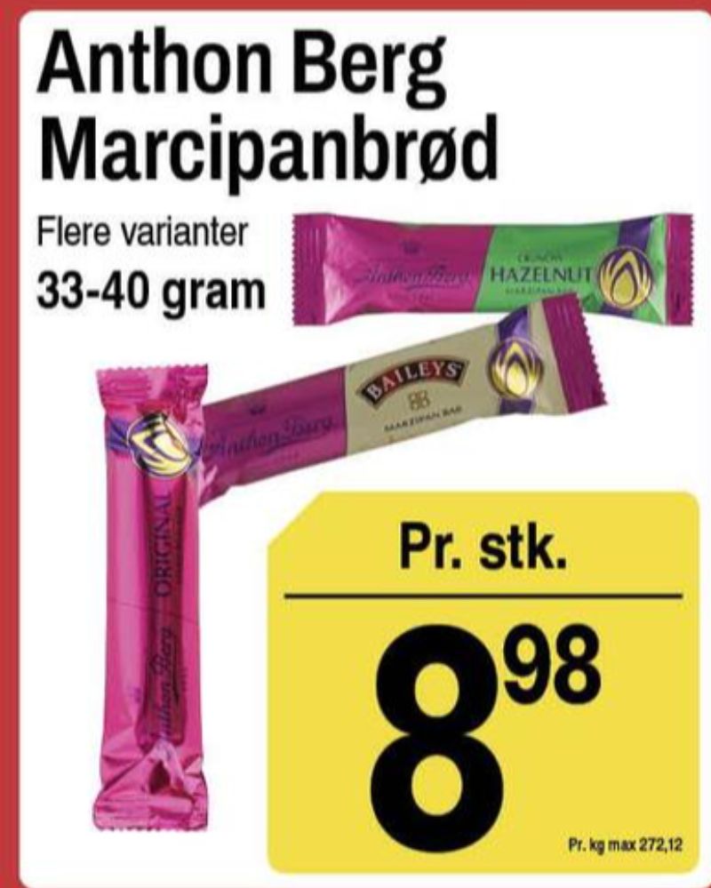 Anthon Berg, Marcipanbrød Hazelnut