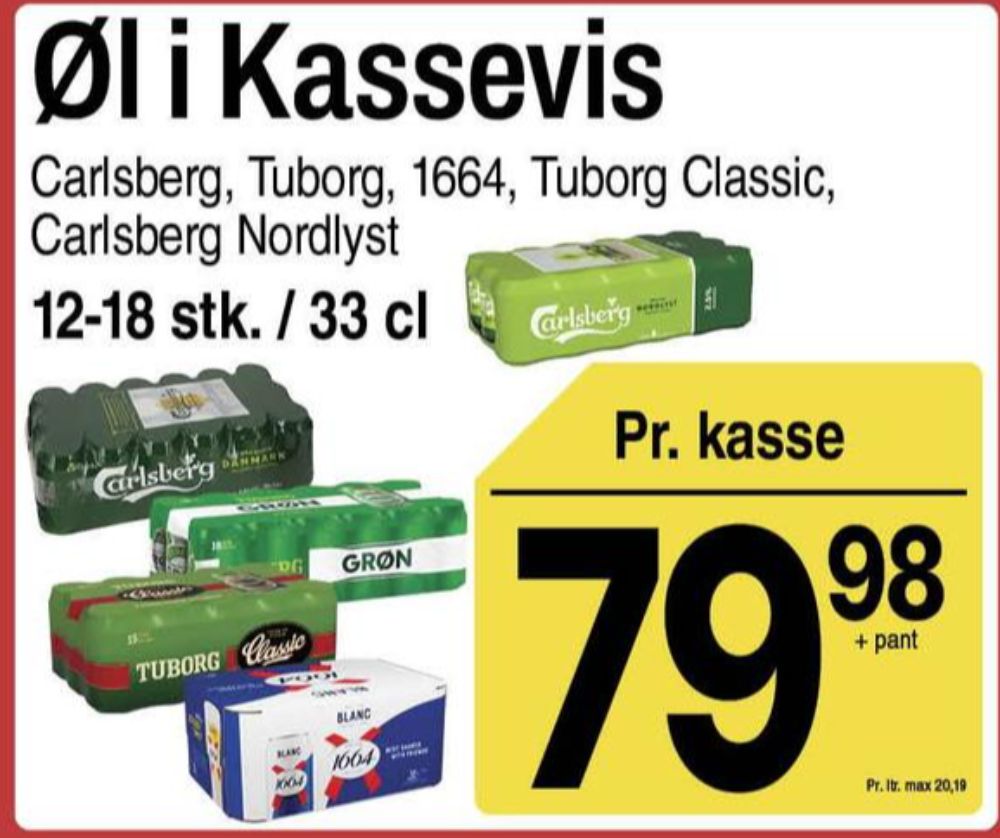 Tuborg Classic, Øl 18 pk.