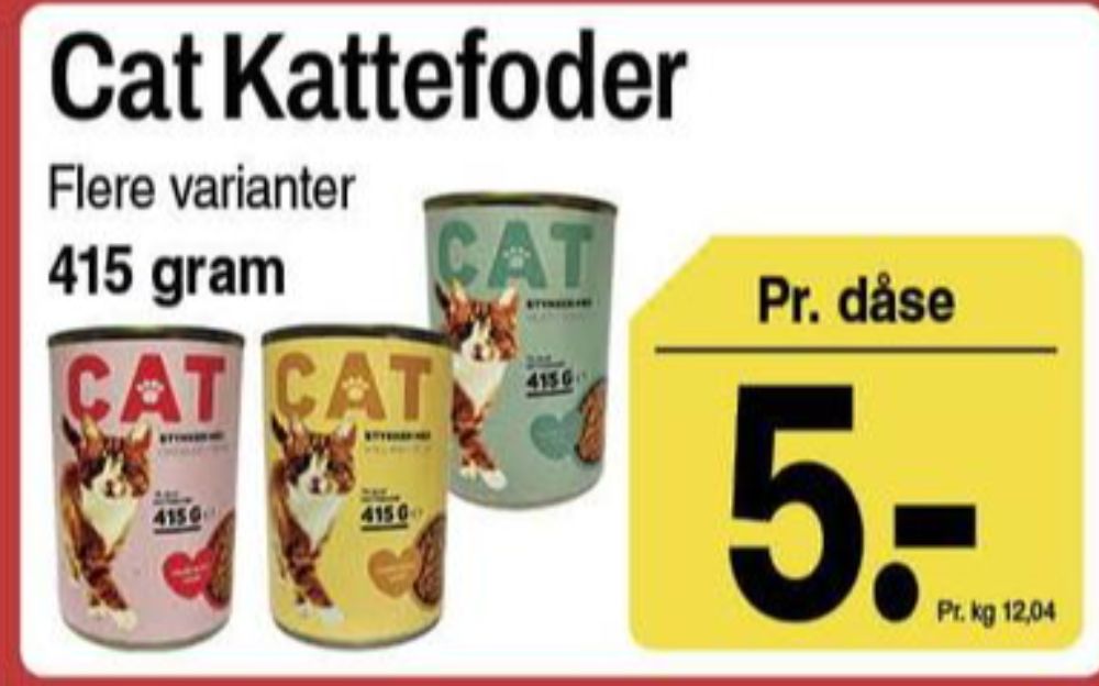 Cat, Kattefoder