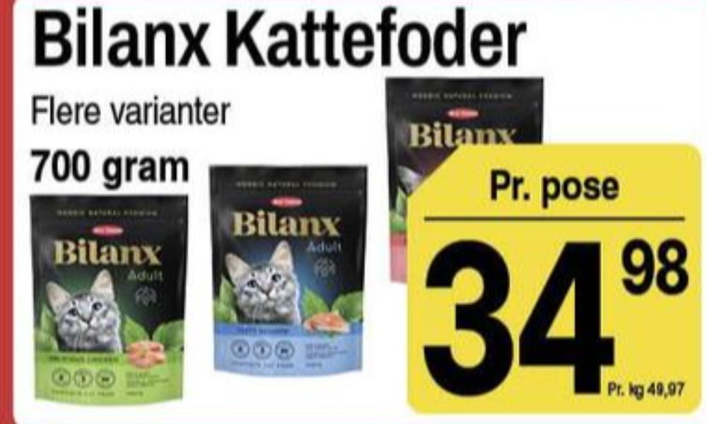 Bilanx, Kattefoder