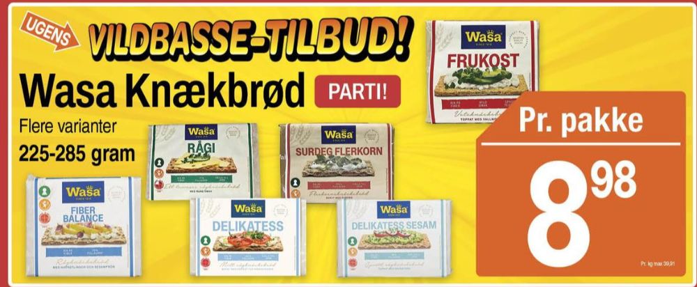 Wasa, Delikatesse Sesam knækbrød