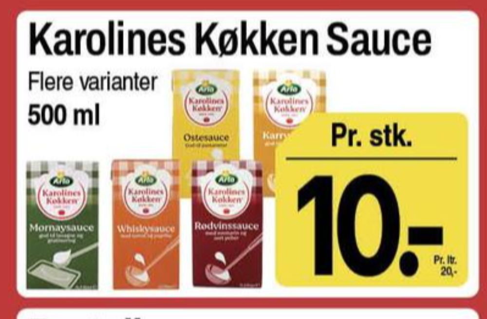 Karolines, Mornaysauce