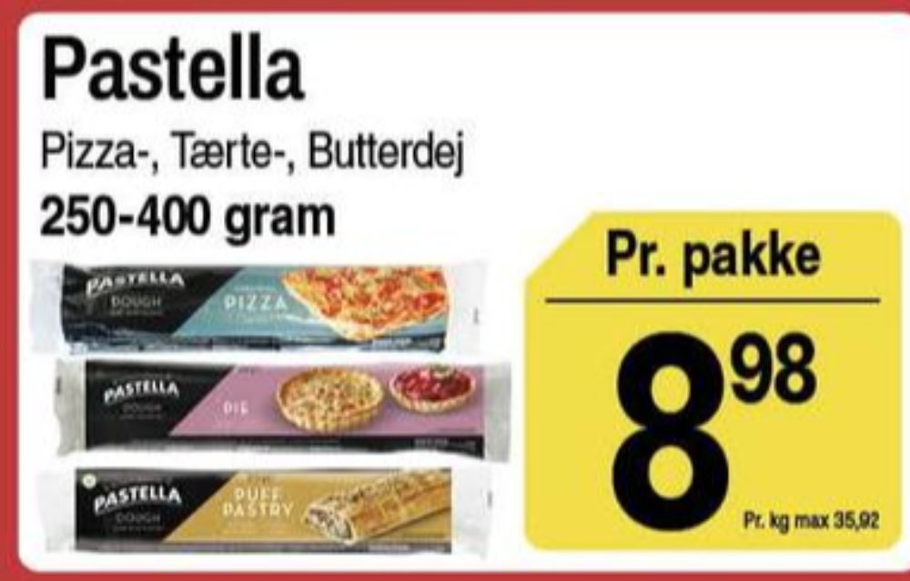 Pastella, Pizzadej