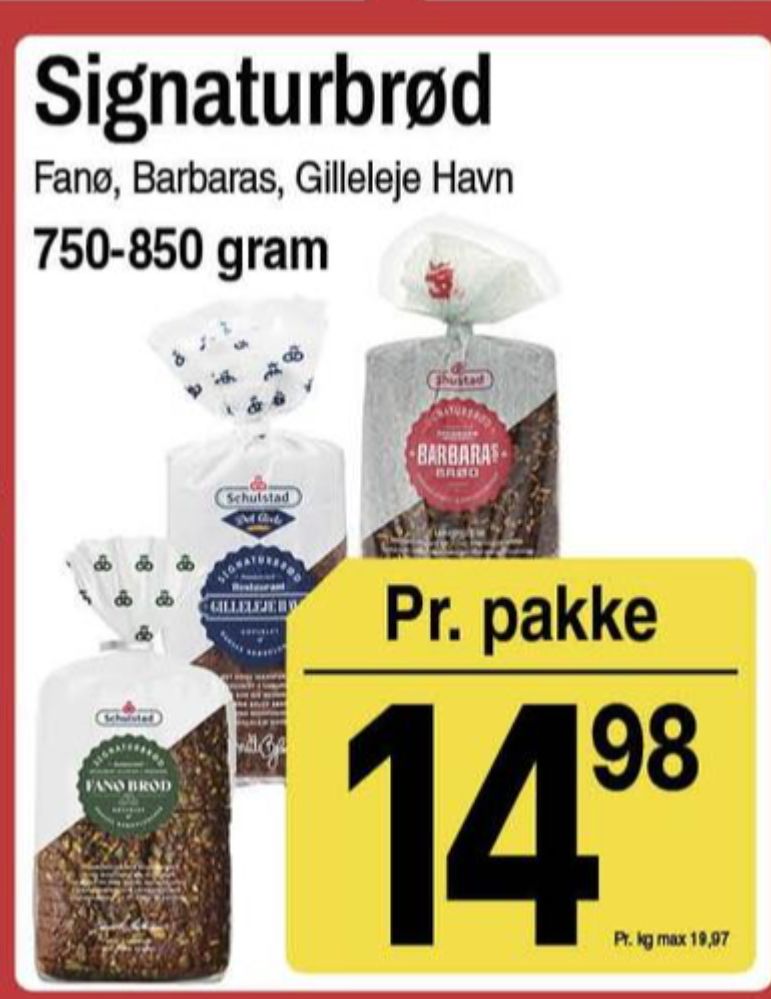 Schulstad Signaturbrød Barbaras, Rugbrødsskiver
