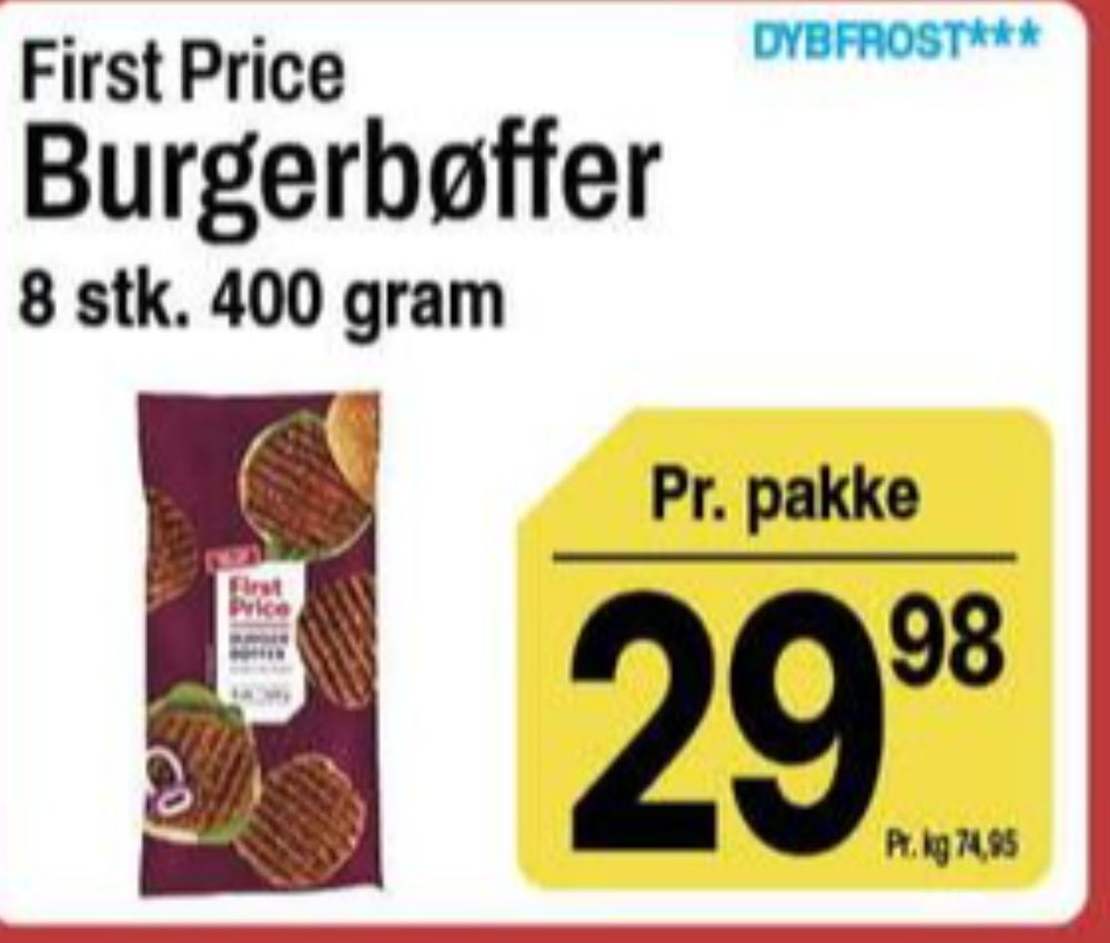 First Price, Hakkebøffer