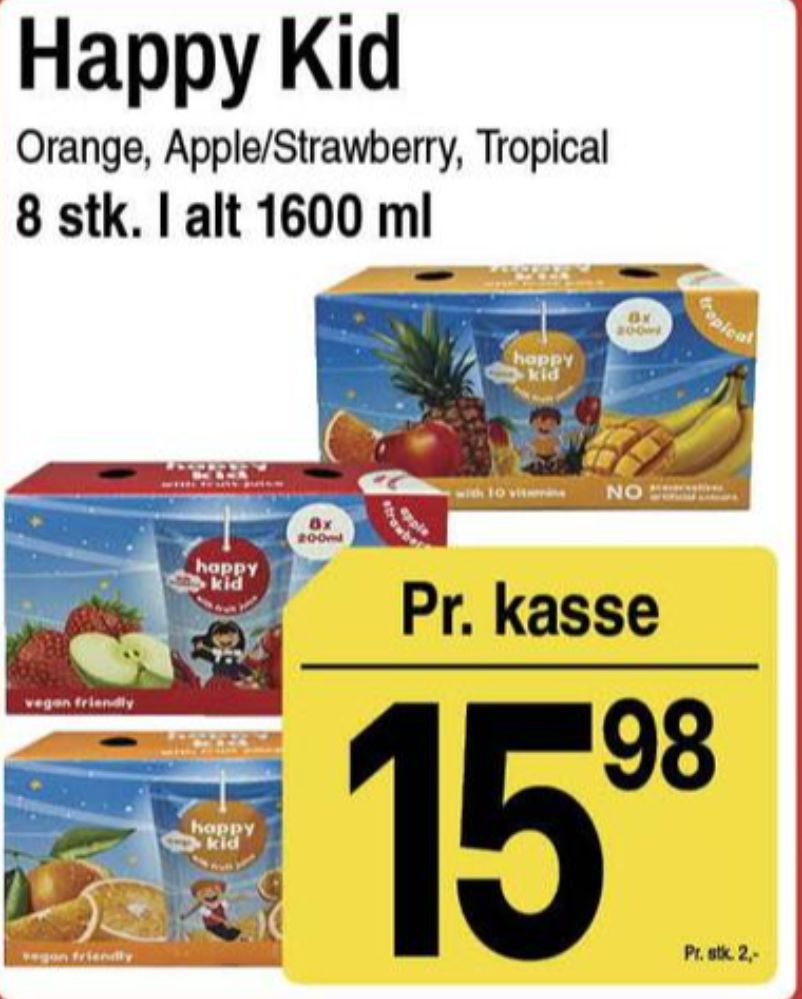 Happy Kid, Æble Jordbærjuice